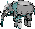 a steel elephant